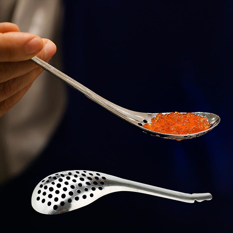Kitchen Gadgets Useful - 56-gaats kaviaarlepel Handige keuken kookgadgets Vergiet
