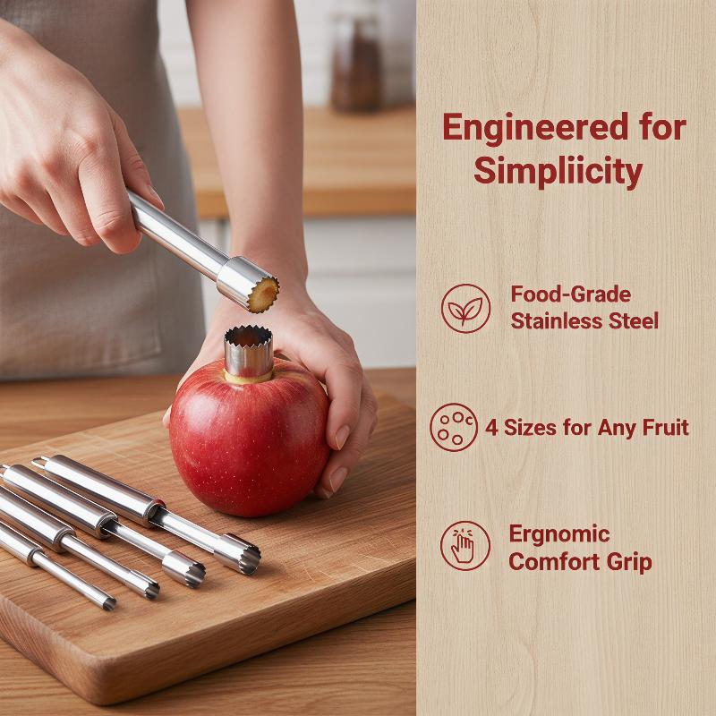 Kitchen Gadgets & Toys - 4 Stuks Fruit Core Remover Cutter