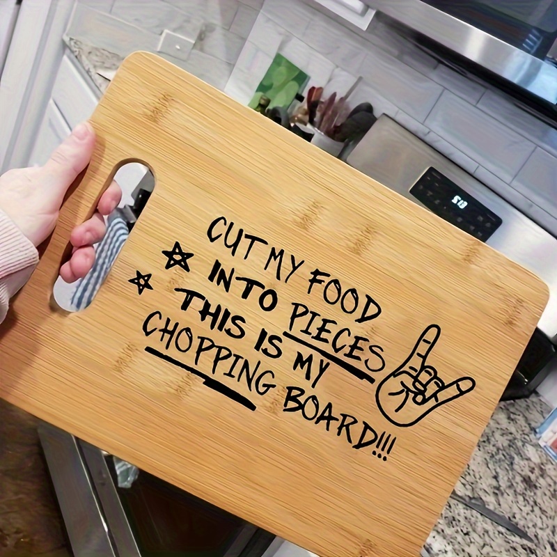 Bamboo Cutting Board - Snijplank, gegraveerde snijplank, snijplank mijn voedsel