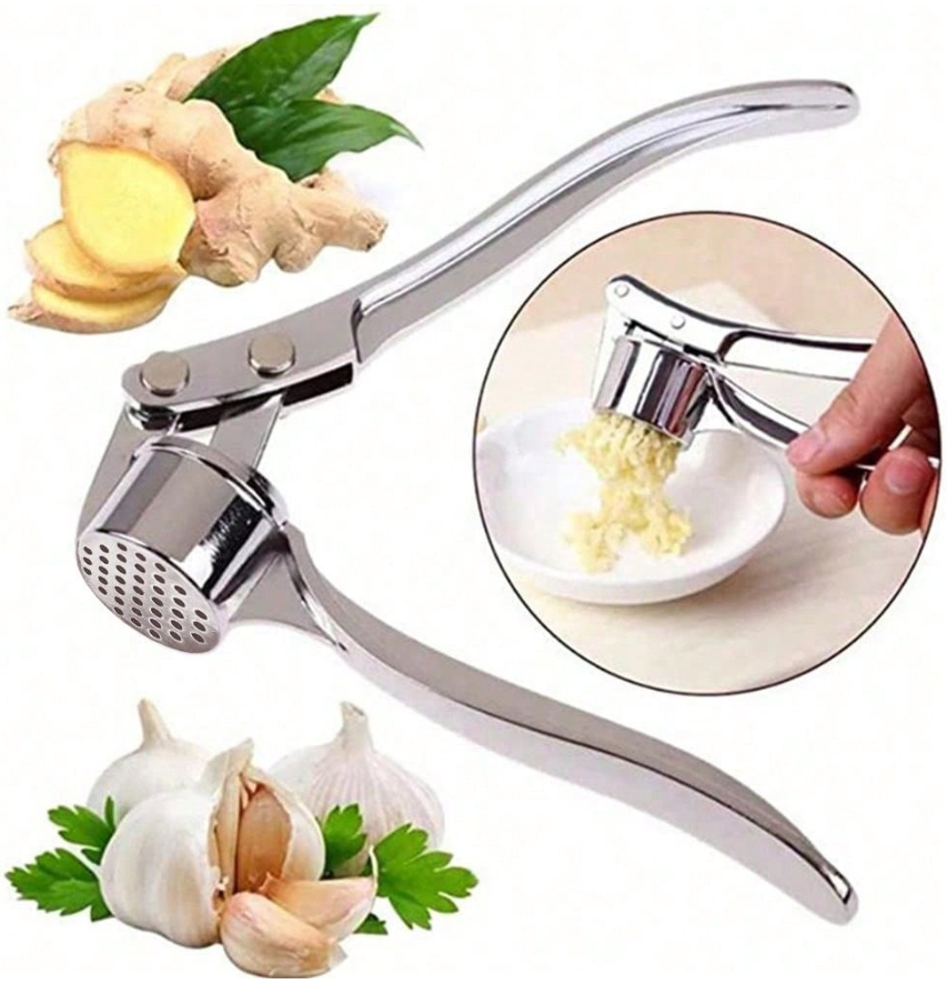 Manual Garlic Press - 1 st Knoflookpers, Handmatige Knoflookmolen, Knoflook