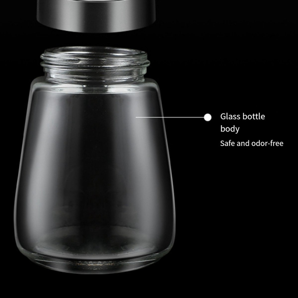 Kitchen Gadgets & Toys - [Promoties]Handmatige zout- en pepermolen Transparante glazen
