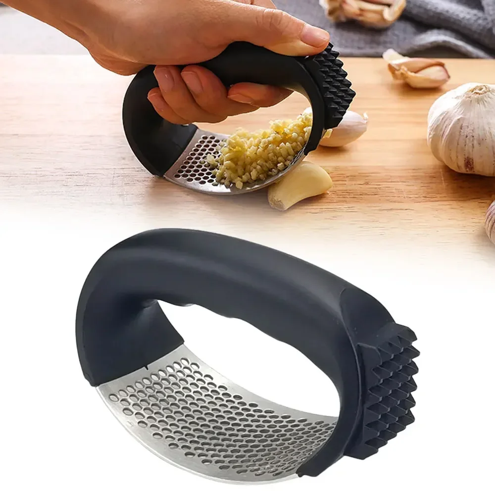 Manual Garlic Press - Duurzame roestvrijstalen handmatige knoflookhakker, -pers en