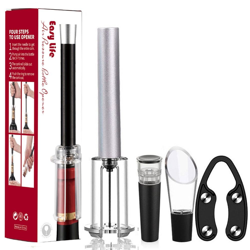 Kitchen Gadgets That Make Life Easier - Baraccessoires Wijnflesopener Set Aluminiumlegering ABS Luchtpomp