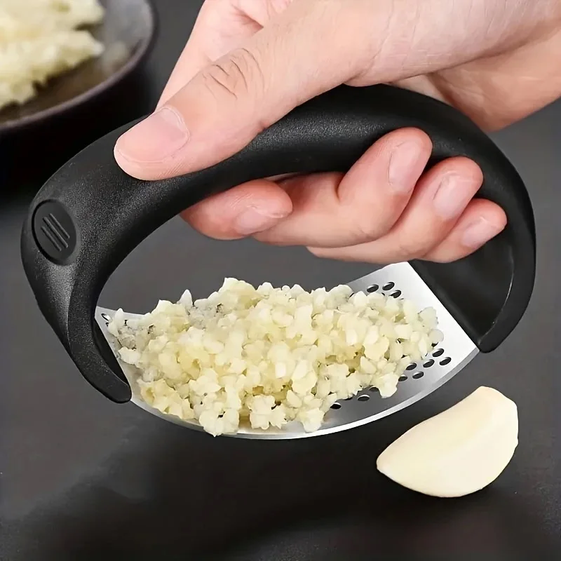 Manual Garlic Press - Handmatige handkruk knoflookpers van roestvrij staal,