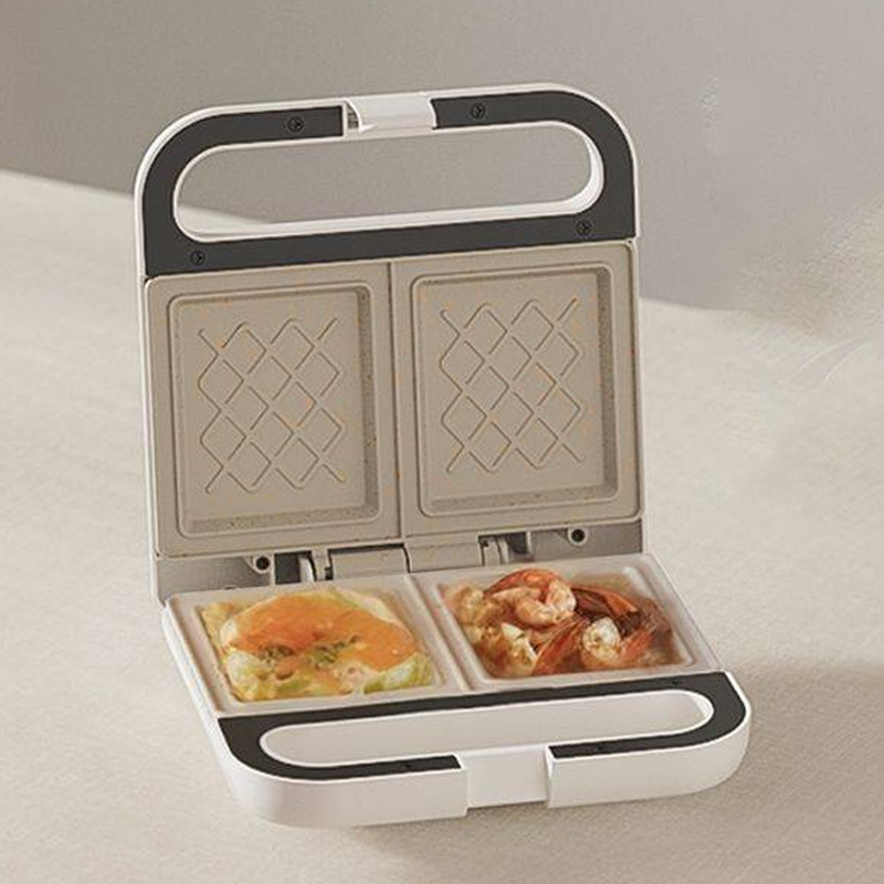 Breakfast Sandwich Maker - Sandwichbroodrooster voor 2 sneden met 6
