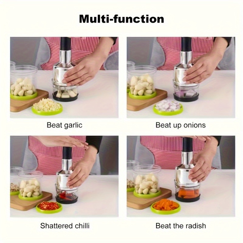 Roestvrijstalen knoflookpers H - Manual Garlic Press recensie en prijs