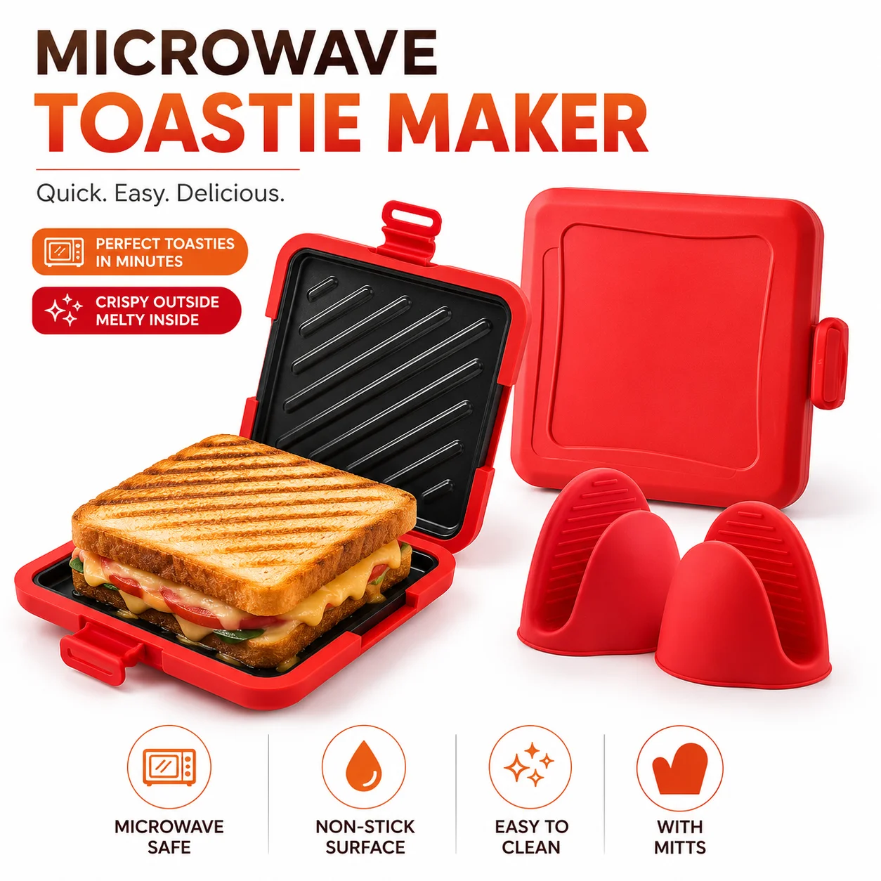 Magnetron Sandwichmaker Anti-a - Breakfast Sandwich Maker recensie en prijs