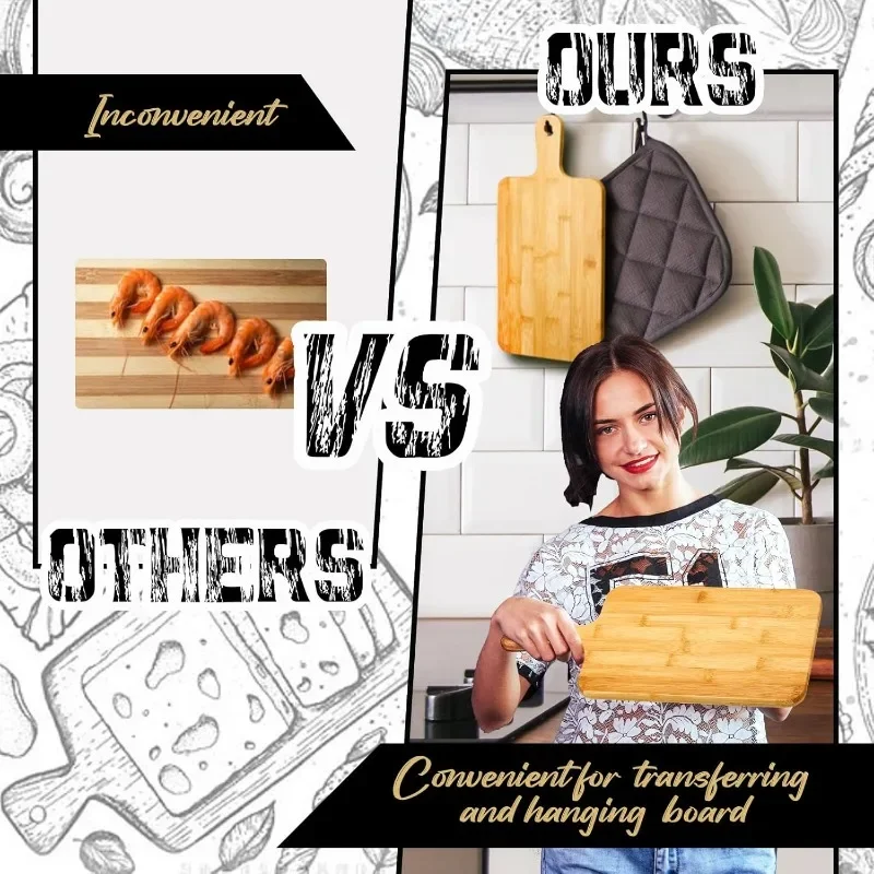 Bamboe snijplank met handvat G - Bamboo Cutting Board recensie en prijs
