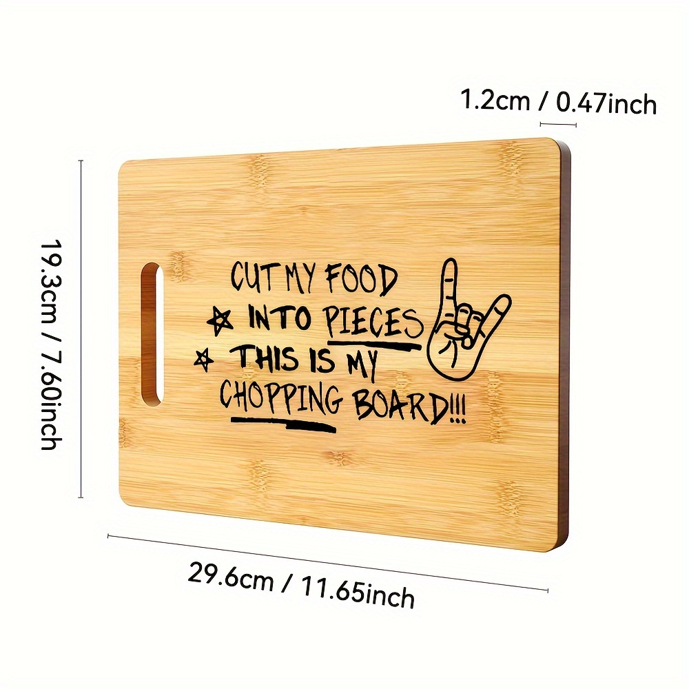 Snijplank, gegraveerde snijpla - Bamboo Cutting Board recensie en prijs