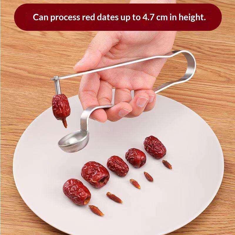 RVS dadelontpitter, rode zaadv - Kitchen Gadgets & Toys recensie en prijs