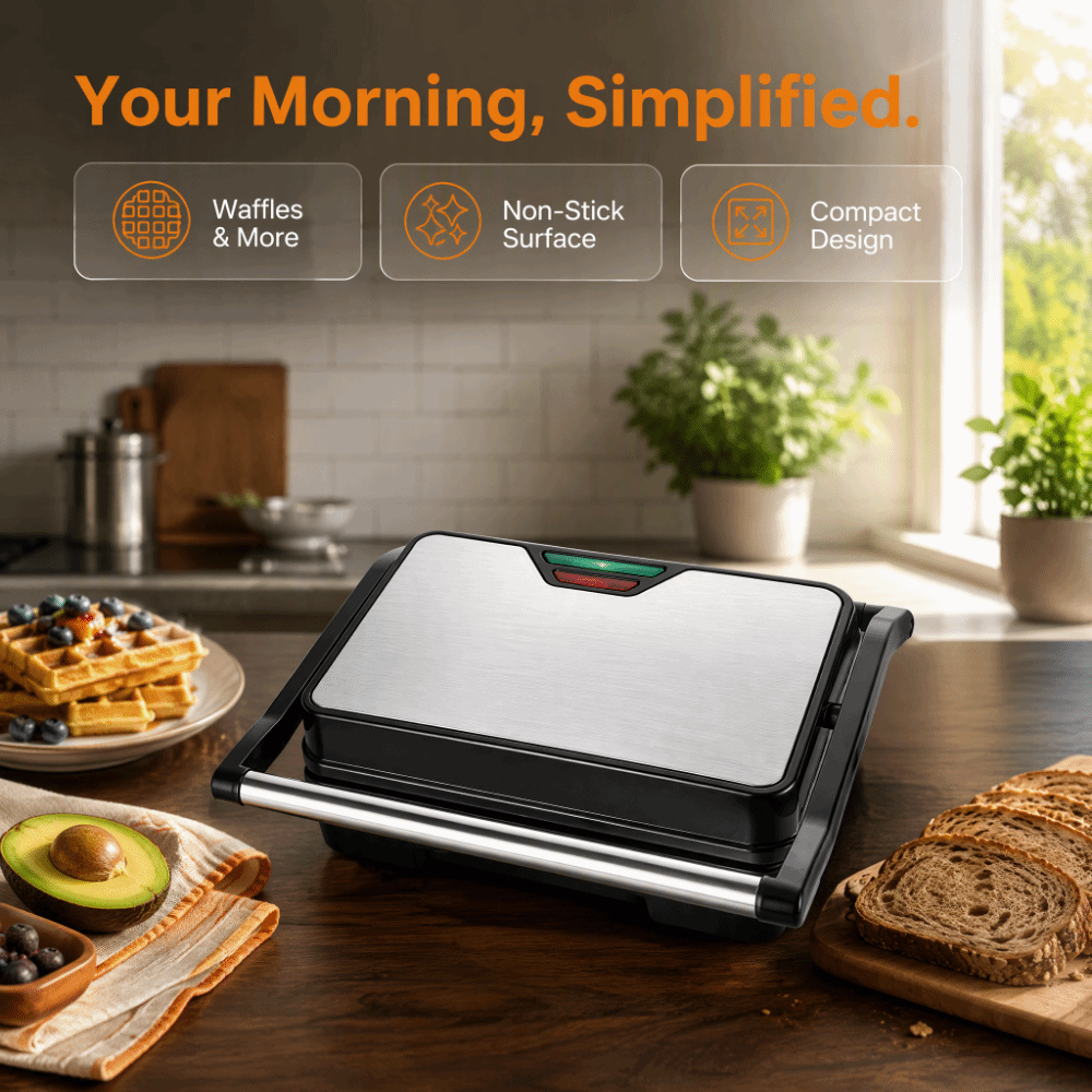 Non-stick sandwich toaster, mu - Breakfast Sandwich Maker recensie en prijs