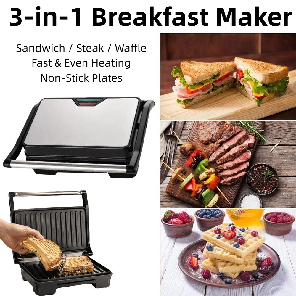 Non-stick sandwich toaster, mu - Breakfast Sandwich Maker recensie en prijs