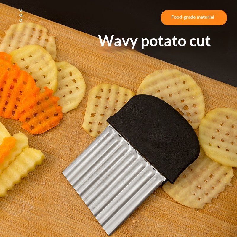RVS gegolfde aardappelmes, fri - Kitchen Gadgets Useful recensie en prijs