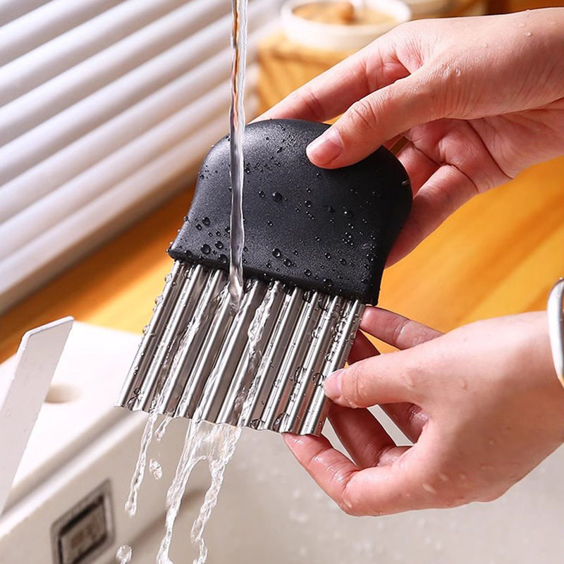 RVS gegolfde aardappelmes, fri - Kitchen Gadgets Useful recensie en prijs
