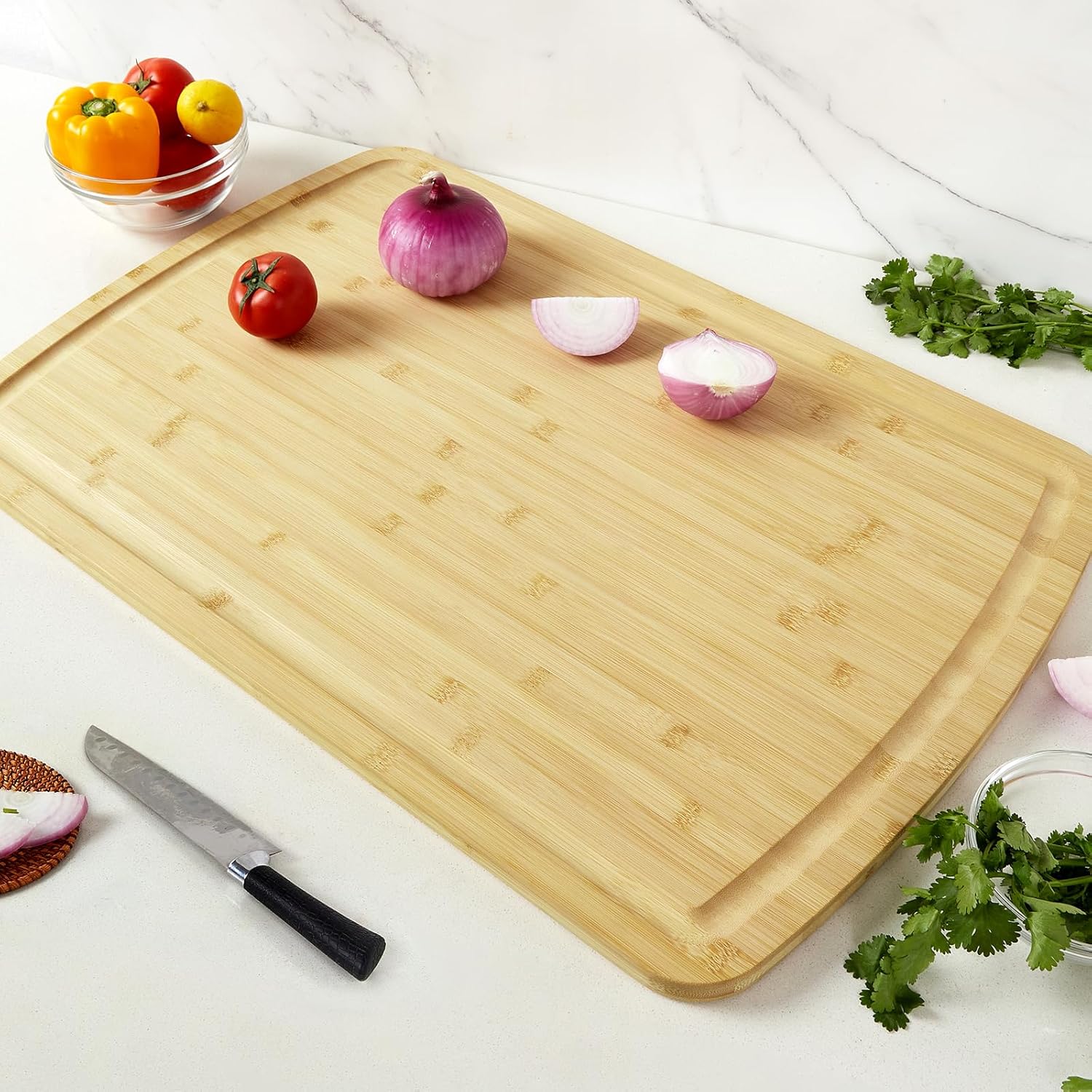 Bamboe snijplanken voor de keu - Bamboo Cutting Board recensie en prijs